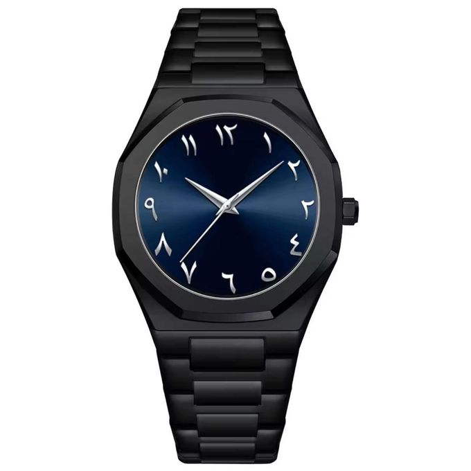 MIQAT Minuit Saphir – Montre Homme Luxe Acier Cadran Bleu