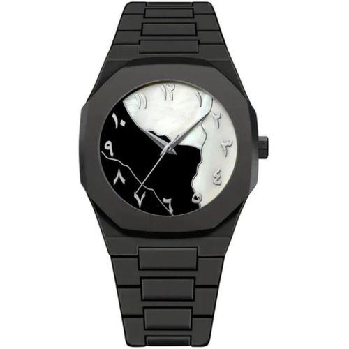 MIQAT Ombre & Lumière — Montre Homme Luxe Polycarbonate Cadran Noir & Blanc