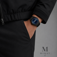 MIQAT Minuit Saphir – Montre Homme Luxe Acier Cadran Bleu