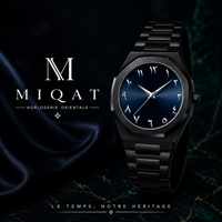 MIQAT Minuit Saphir – Montre Homme Luxe Acier Cadran Bleu