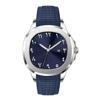 MIQAT Bleu Azur — Montre Homme Luxe Sport Acier Cadran Bleu