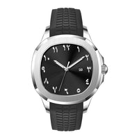 MIQAT Chrono Héritage — Montre Homme Luxe Sport Acier Cadran Noir