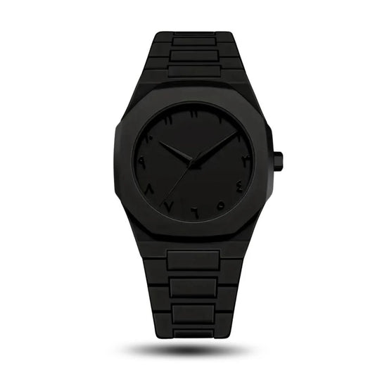 MIQAT Nuit Noire — Montre Homme Luxe Polycarbonate Cadran Noir