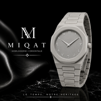 MIQAT Poussière de Lune — Montre Homme Luxe Polycarbonate Cadran Gris