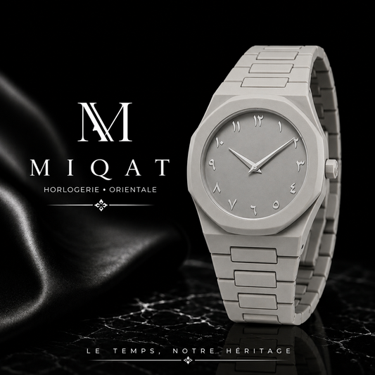 MIQAT Poussière de Lune — Montre Homme Luxe Polycarbonate Cadran Gris