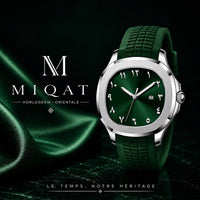 MIQAT Sultan Émeraude — Montre Homme Luxe Sport Acier Cadran Vert