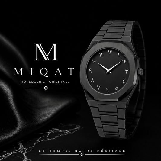 MIQAT Nuit Étoilé — Montre Homme Luxe Polycarbonate Cadran Noir
